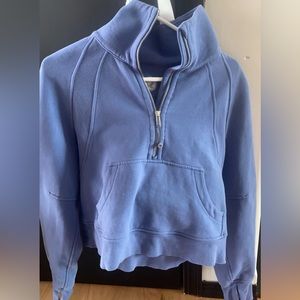 lululemon funnel neck scuba purple